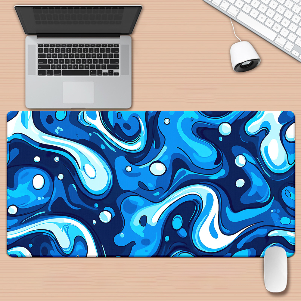 Pc Gaming Liquid - Abstract Blue Swirl Liquid XXL Gaming-muismat