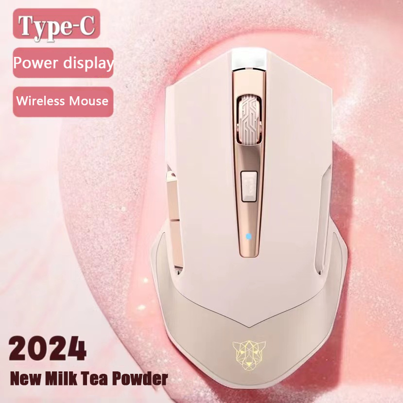 Pc Gaming Pink - 2024 Nieuwe 2.4G Draadloze Muis Type-C