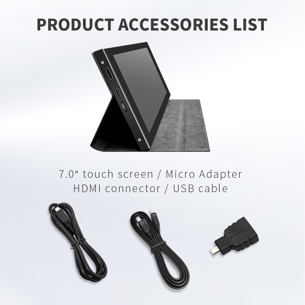 Pc Gaming Fullset - 7-inch LCD-aanraakscherm IPS 1024x600 Full HD