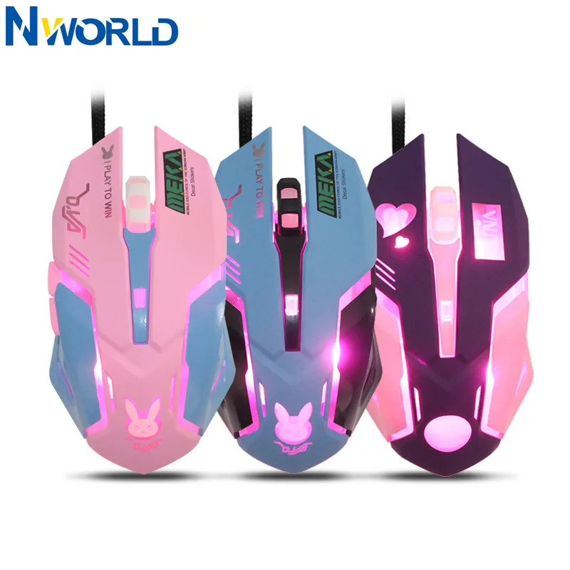 OW 6 Knoppen Ademende LED-acht - Pc Gaming Pink recensie en prijs