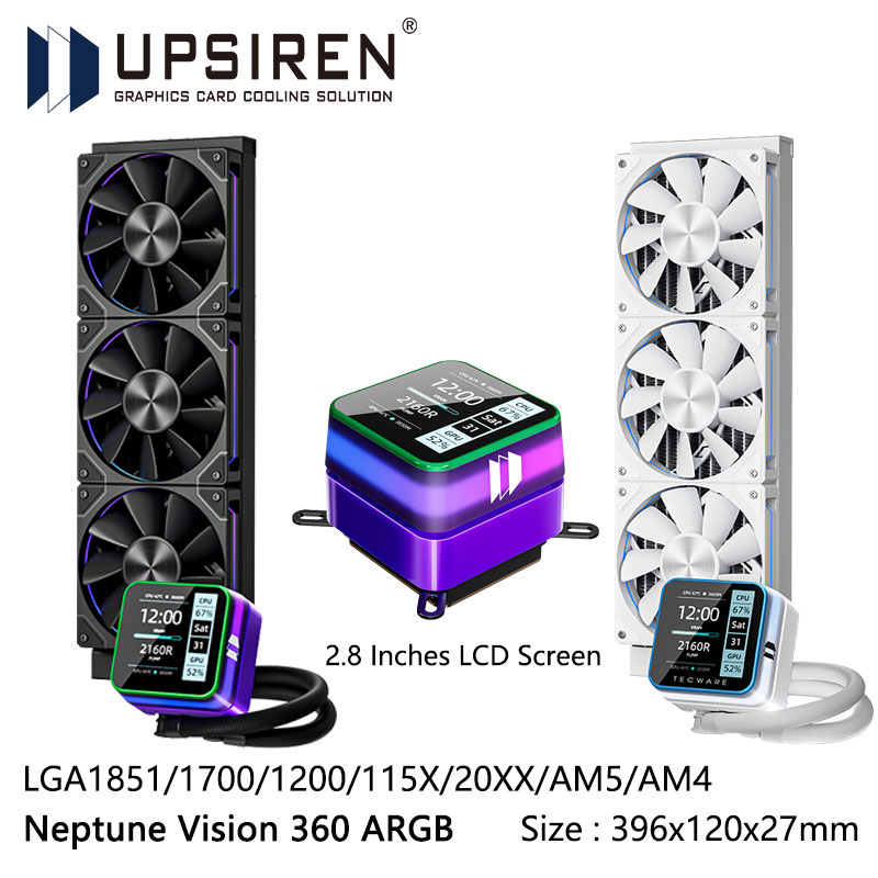 USIREN Neptune Vision 360 ARGB - Pc Gaming Liquid recensie en prijs